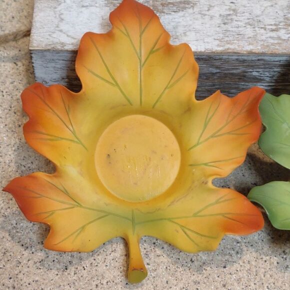 Parylite tea light Leaf candle holders - Picture 3 of 6